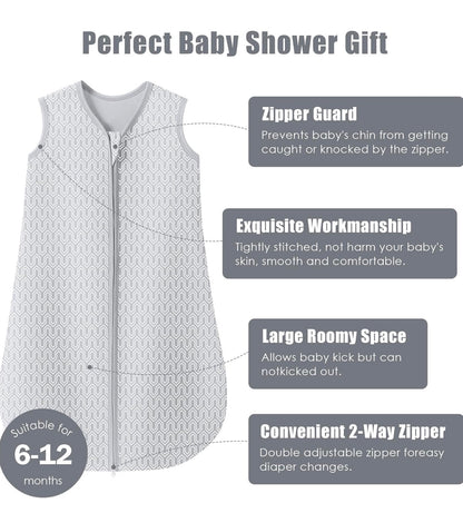 Paquete de 3 sacos de 0-6 meses para bebé SWEET DOLPHIN - 100% algodón, TOG 0.5