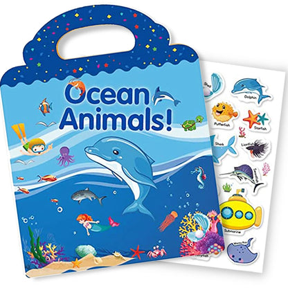 Libro de calcomanías reutilizables para niños