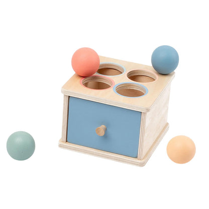 Caja de permanencia de objetos de madera