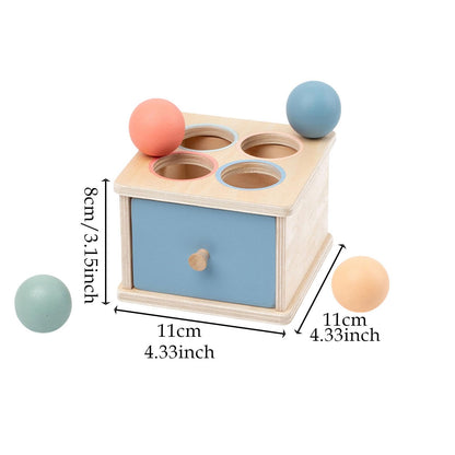 Caja de permanencia de objetos de madera