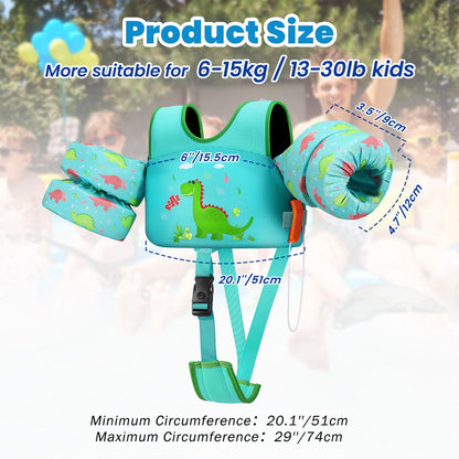 Chaleco de natación HeySplash para niños, 6-36 meses