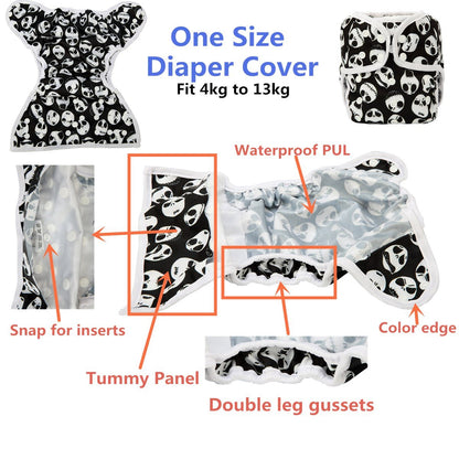 Funda para pañales para bebé, talla única, 3- 15kg (Baby Foxes)