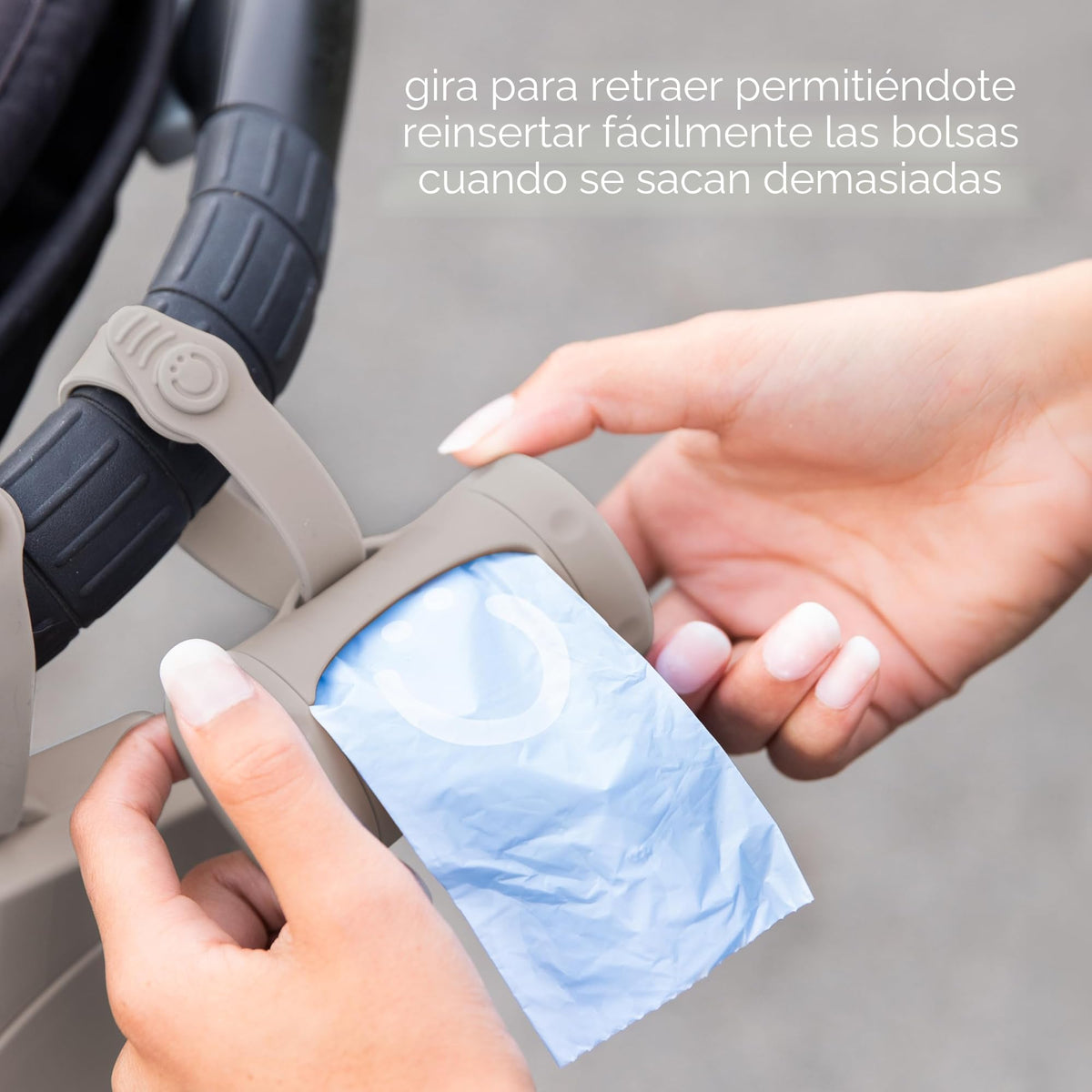 Ubbi Dispensador de bolsas retráctiles para bolsa de pañales