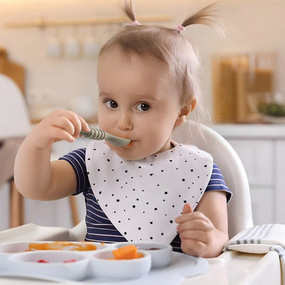 Paquete de 7 cucharas de silicona para bebés | Suministros de destete para bebés