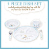 Beatrix Potter Peter Rabbit - Juego de vajilla de melamina (5 piezas)