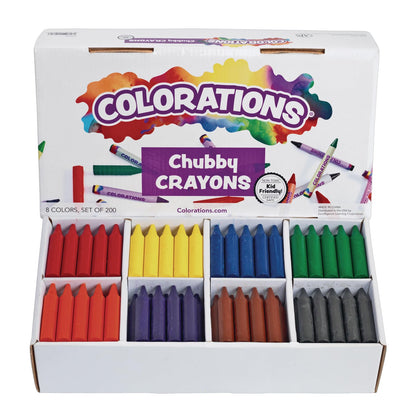 Juego de 200 crayones arcoíris para niños