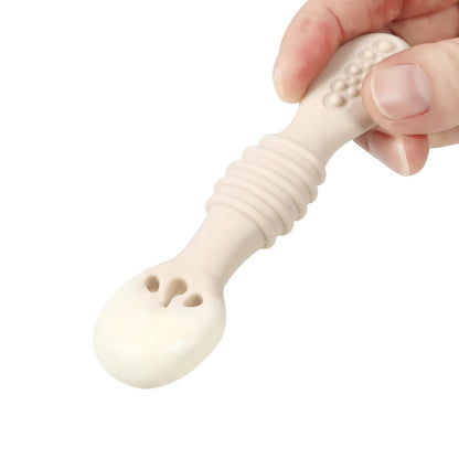 Paquete de 7 cucharas de silicona para bebés | Suministros de destete para bebés