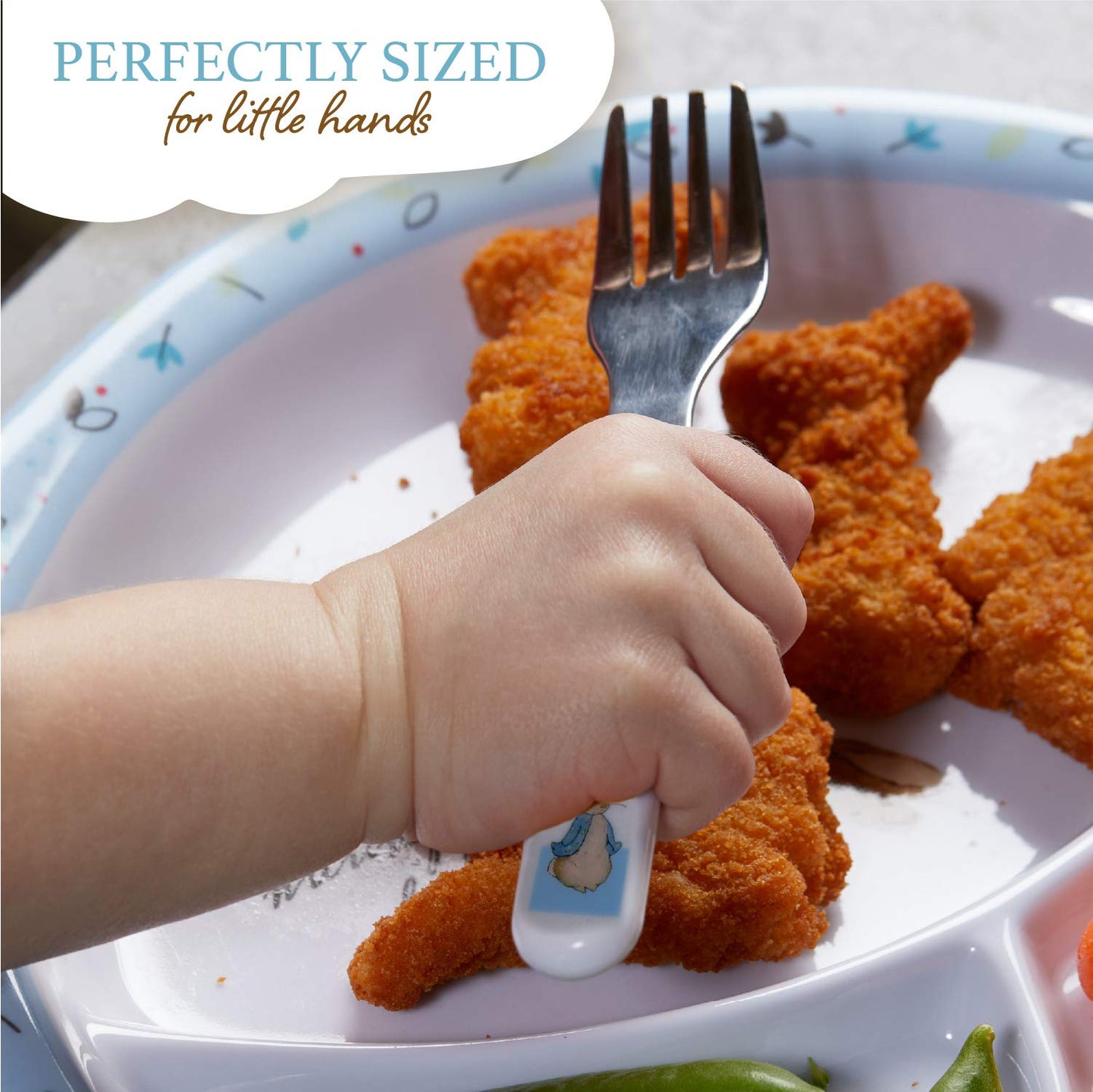 Beatrix Potter Peter Rabbit - Juego de vajilla de melamina (5 piezas)