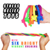 String Noodles Toys Grandes 12 piezas Juguetes de cuerdas elásticas antiestrés