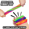 String Noodles Toys Grandes 12 piezas Juguetes de cuerdas elásticas antiestrés