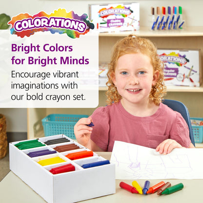 Juego de 200 crayones arcoíris para niños
