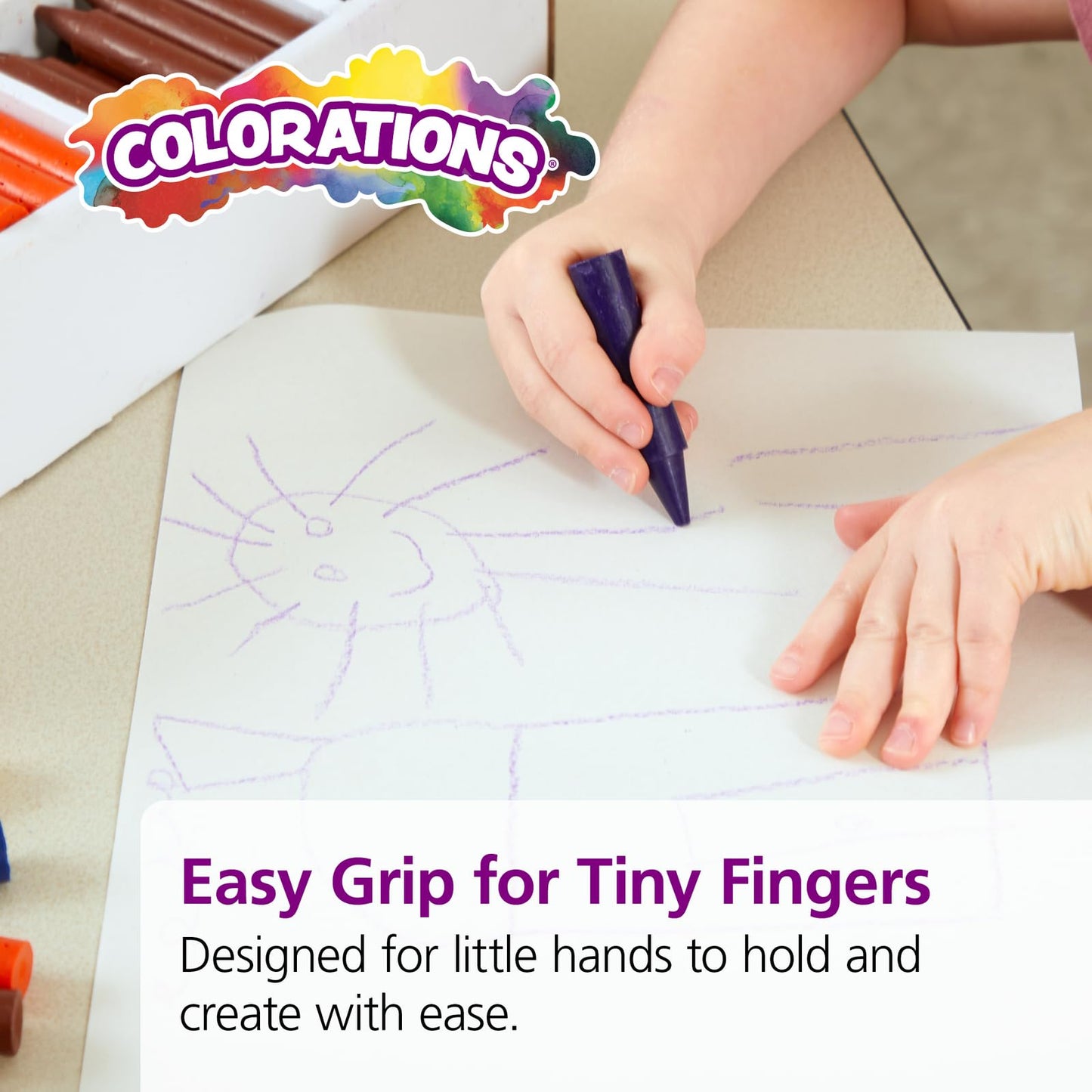 Juego de 200 crayones arcoíris para niños