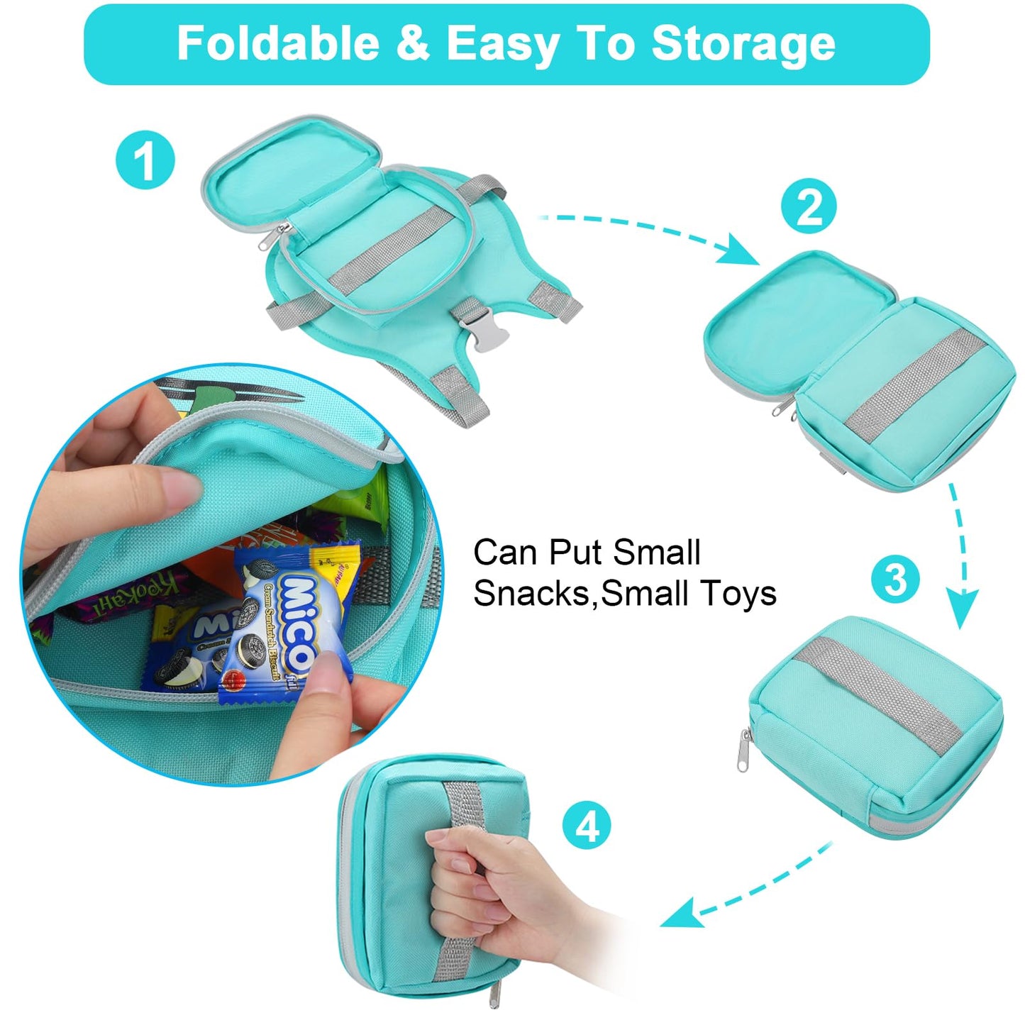 Accmor Correa de Arnés para Niños Pequeños + Enlace de Muñeca Antipérdida