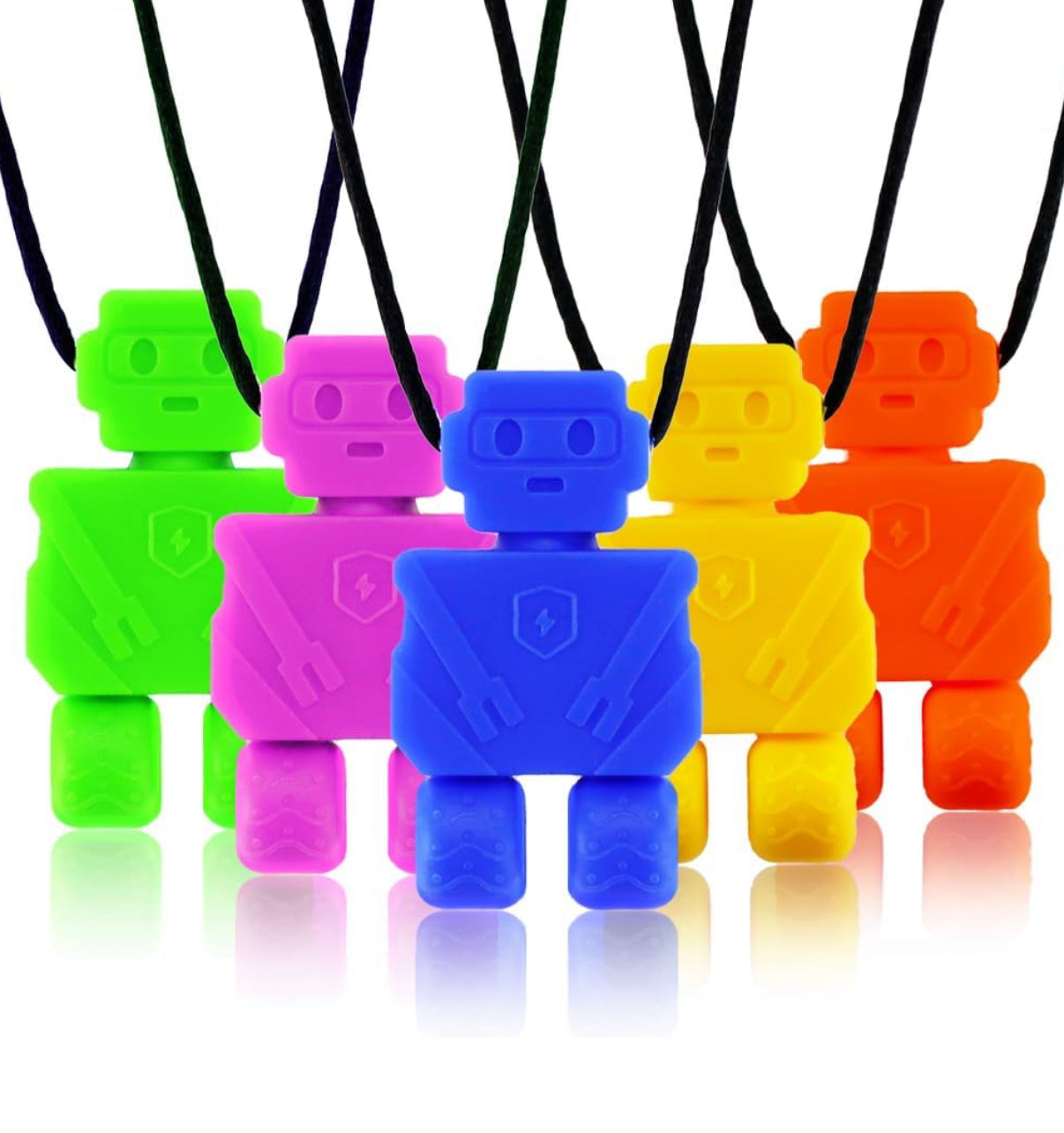 Paquete de 5 collares sensoriales para masticar