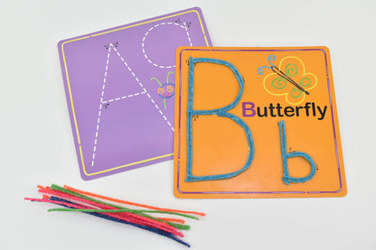 Wikki Stix Trío de aprendizaje temprano, alfabeto, números y formas para un aprendizaje preescolar