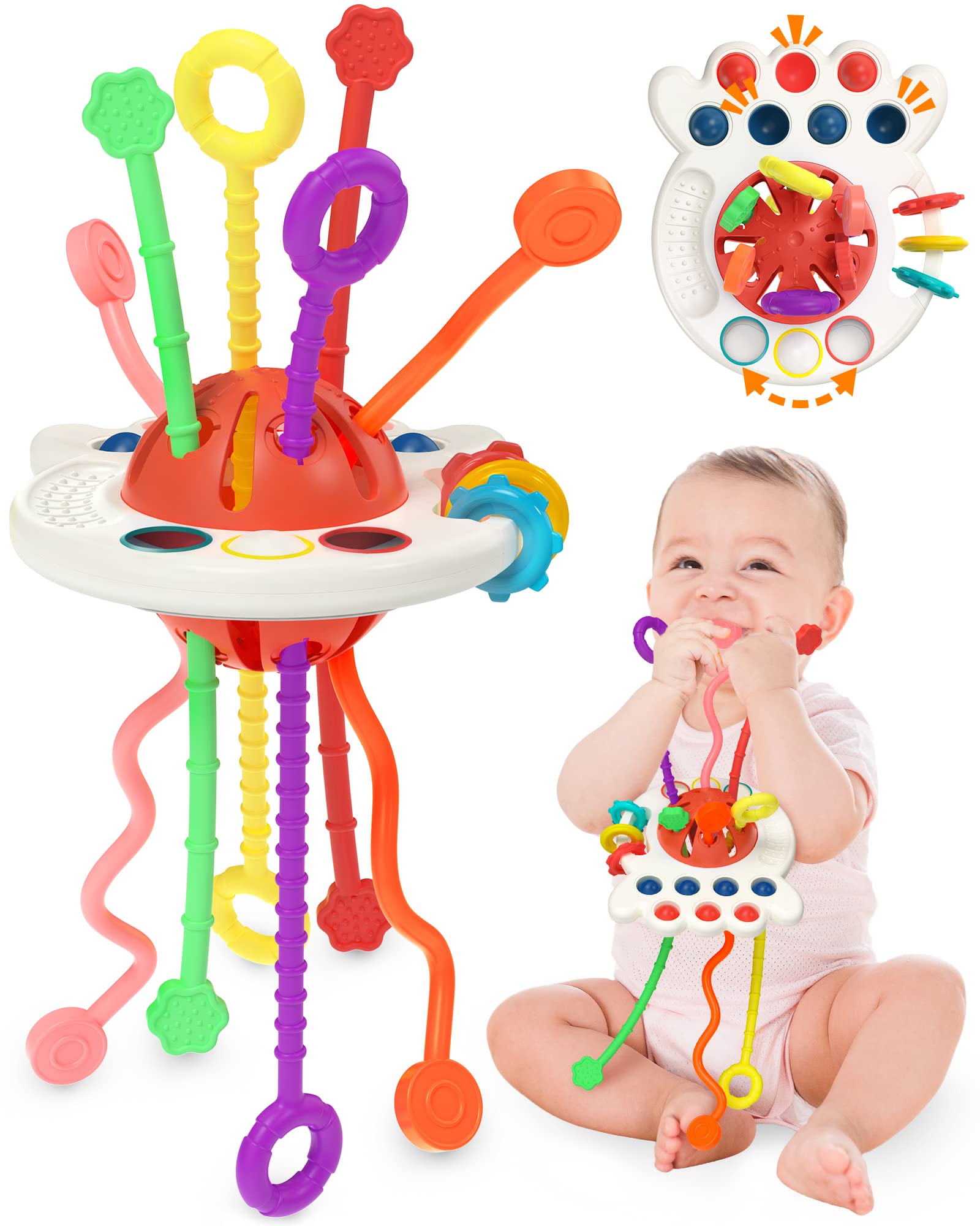 Yetonamr Juguetes Montessori sensoriales para bebés