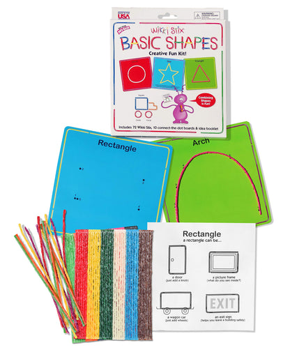 Wikki Stix Trío de aprendizaje temprano, alfabeto, números y formas para un aprendizaje preescolar