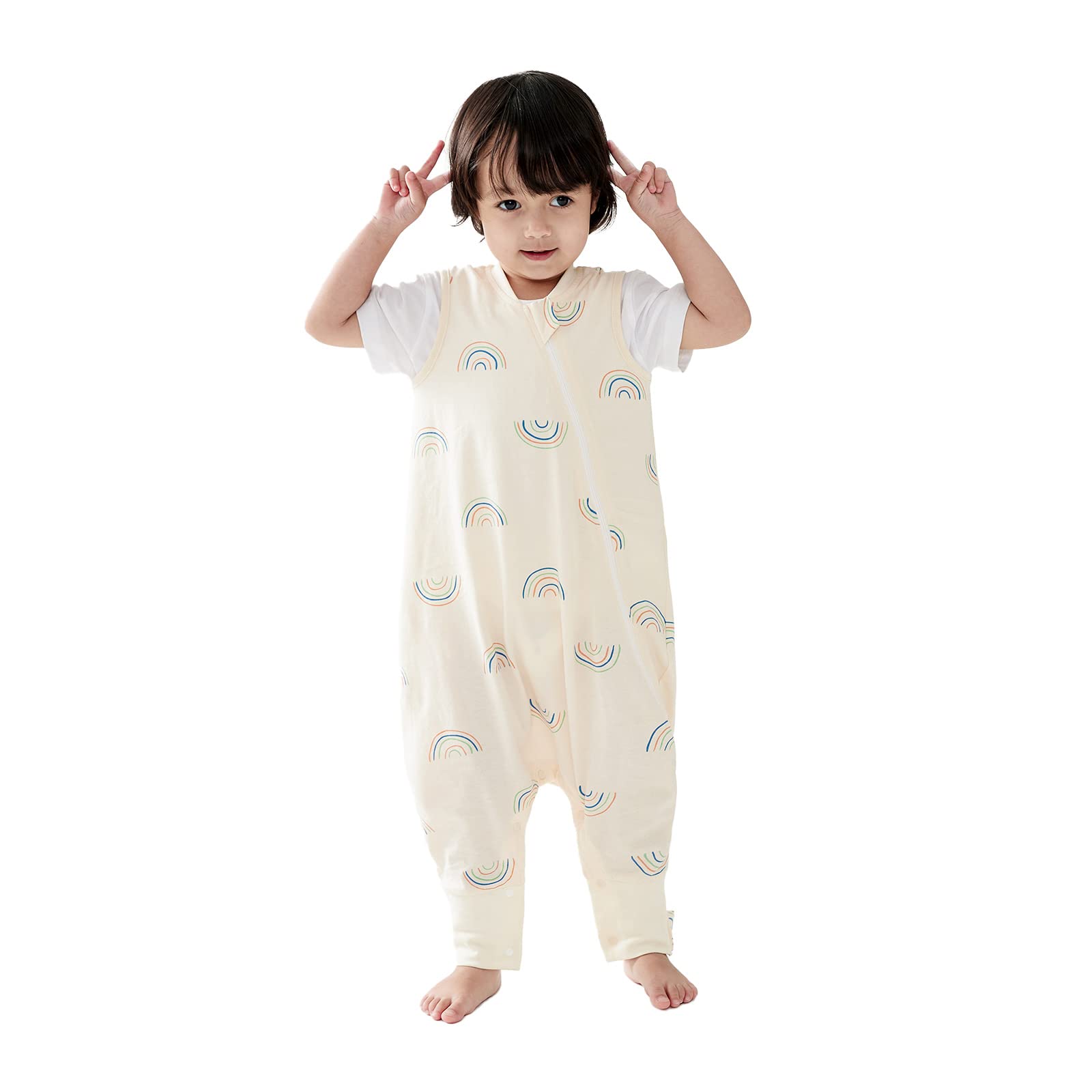 Saco de dormir Duomiaomiao 2.5TOG para niños de 36 a 48 meses, 100 % algodón
