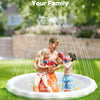 QPAU Splash Pad, 67" Antideslizante para Niños