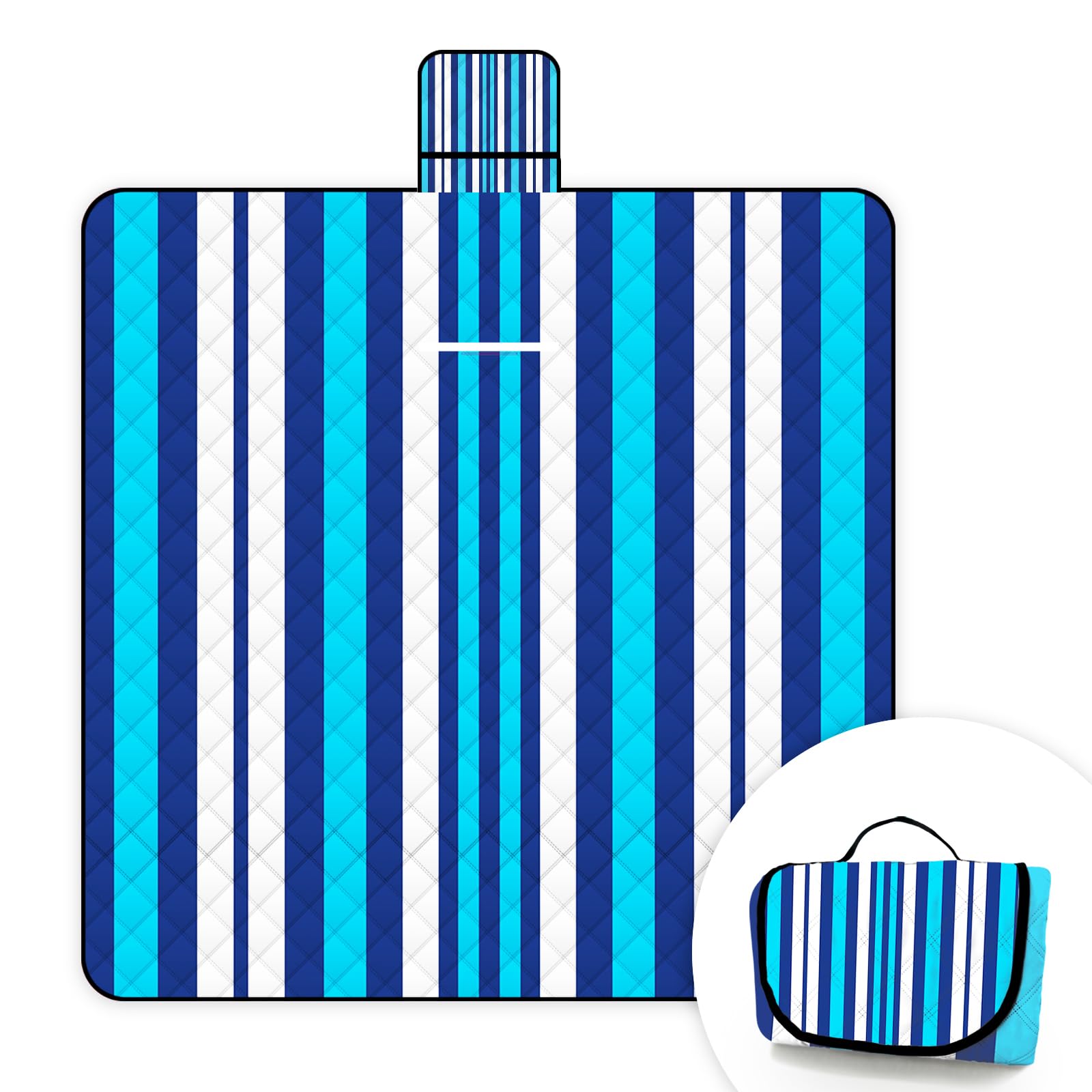 Manta de picnic extragrande, lavable a máquina, 3 capas, plegable, impermeable