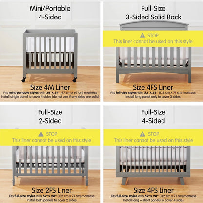 Breathable™ Mesh Liner for Mini Cribs