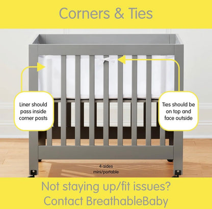 Breathable™ Mesh Liner for Mini Cribs