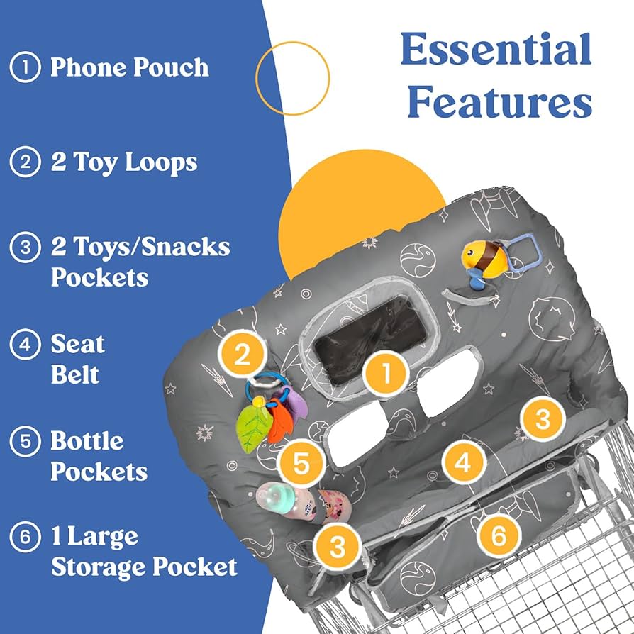 Funda para carrito de compras para bebé