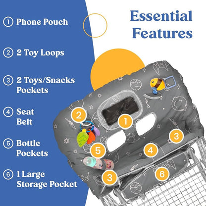 Funda para carrito de compras para bebé