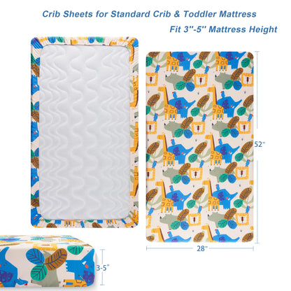 TILLYOU Sábanas de cuna para bebé para niños y niñas