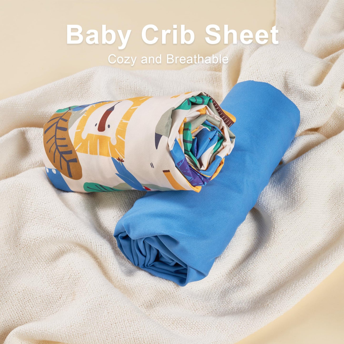TILLYOU Sábanas de cuna para bebé para niños y niñas