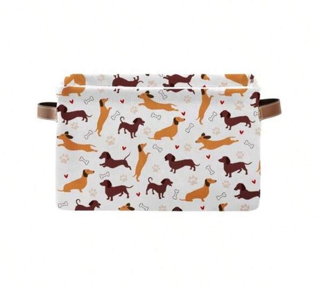 Cesta de almacenamiento para amantes de los perros
