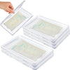 Hushee organizador de almacenamiento de leche materna plana transparente, paquete de 11