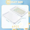 Hushee organizador de almacenamiento de leche materna plana transparente, paquete de 11