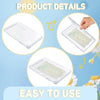 Hushee organizador de almacenamiento de leche materna plana transparente, paquete de 11