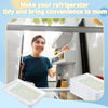Hushee organizador de almacenamiento de leche materna plana transparente, paquete de 11