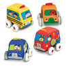 Juego de coches con cuerda hacia atrás para niños Melissa & Doug