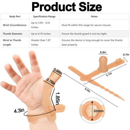 Tope de succión de pulgar para niños