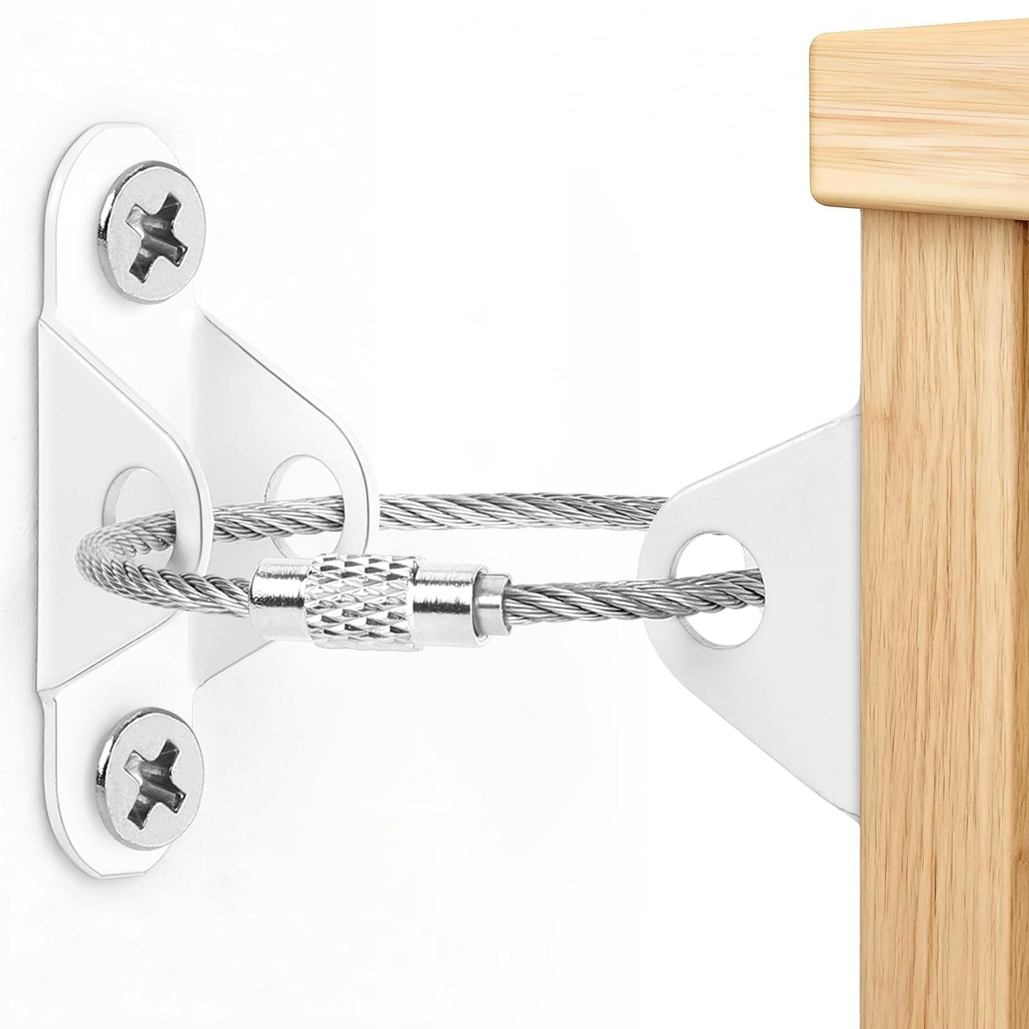 Paquete de 6 anclajes para muebles a prueba de bebés