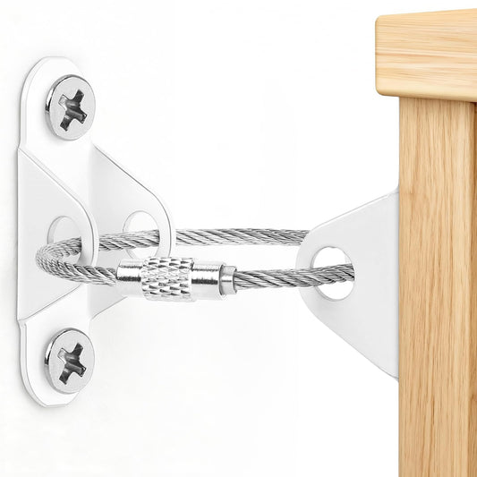 Paquete de 6 anclajes para muebles a prueba de bebés