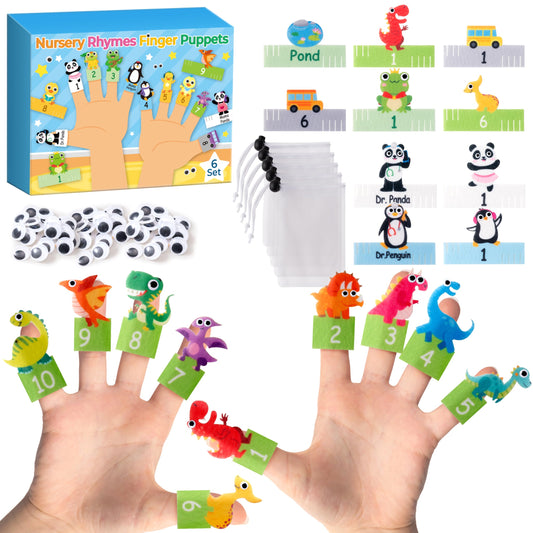 WATINC Number Story Time - Marionetas de dedo