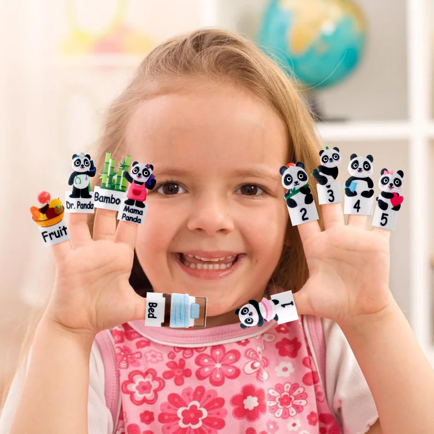 WATINC Number Story Time - Marionetas de dedo