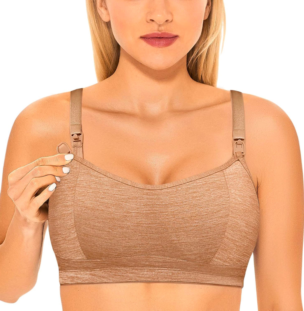 Gratlin Women's Nursing Bras Support Sports Racerback, talla M