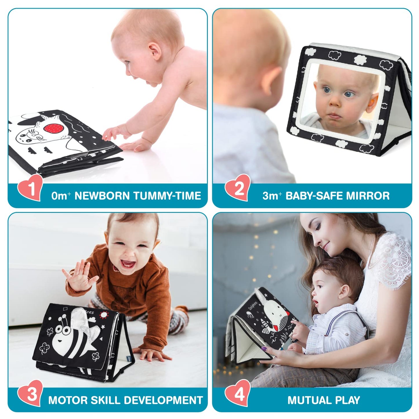Juguetes para el tiempo de barriga 0-6 meses