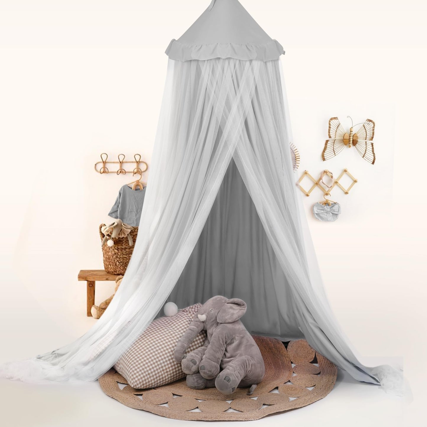 little dove Toldo de cama con luces de estrella