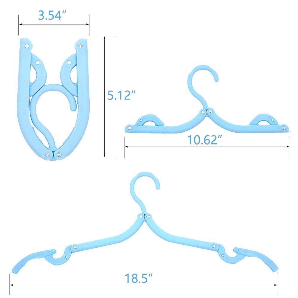 10 perchas de viaje plegables portátiles