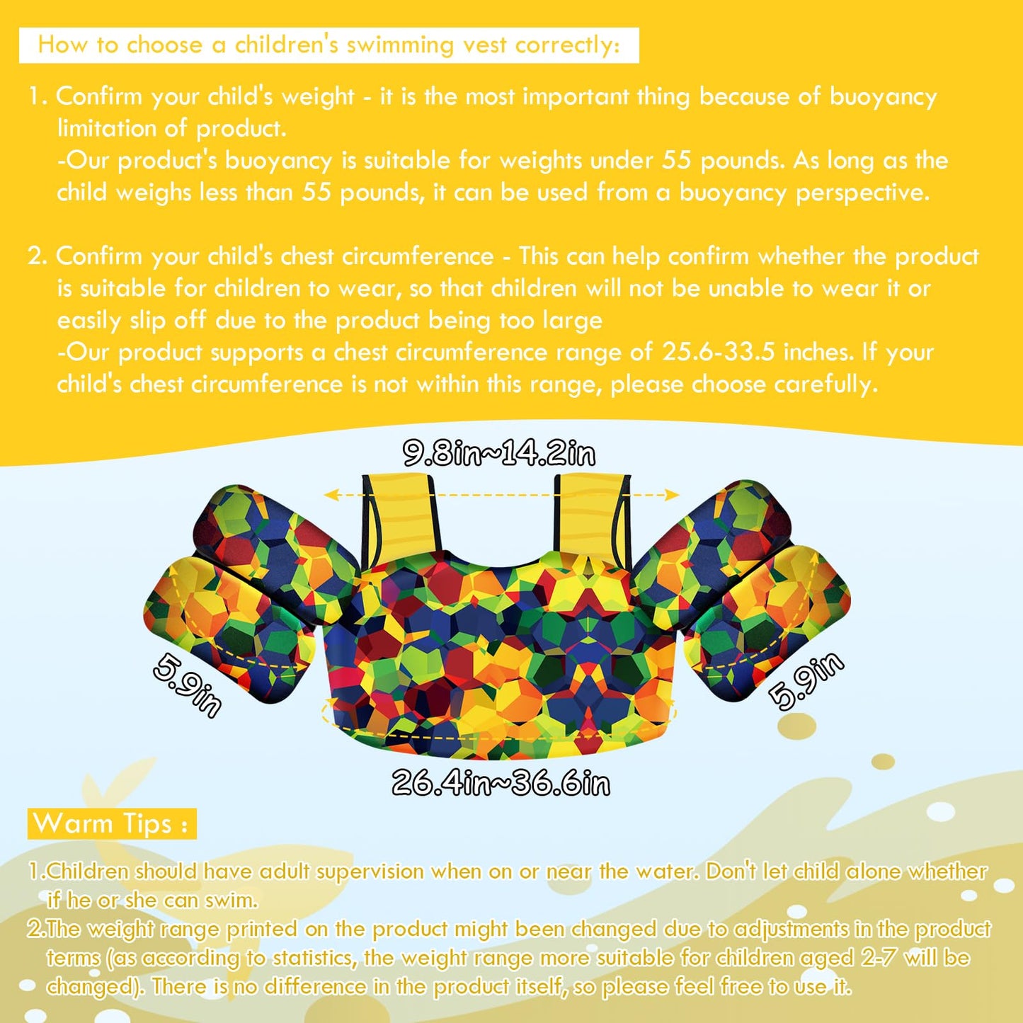 Chriffer Chaleco salvavidas para niños de 22 a 66 libras