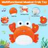 Rastreador musical, bailando, moviéndose, caminando, cangrejo para bebés