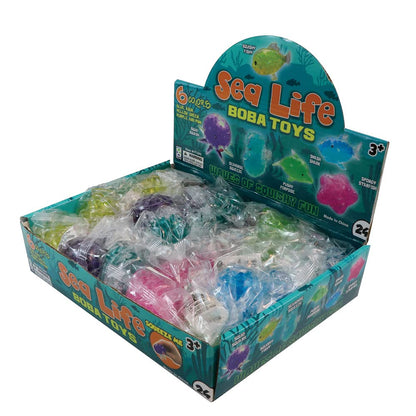 SMALL SEALIFE BOBA TOYS 24/DISPLAY