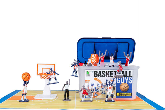Kaskey Kids set de muñecos de baloncesto Basketball Guys con 2 equipos completos y más para inspirar la imaginación con juego sin fin