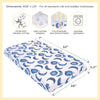 Burts Bees Baby Print - Sábana bajera ajustable para cuna, algodón orgánico